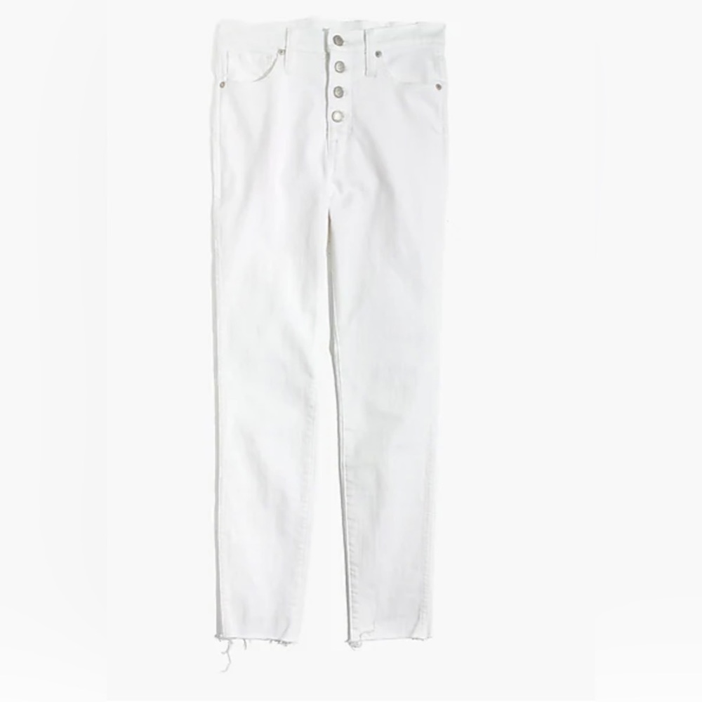 Madewell 10” high rise skinny Jean white size 25